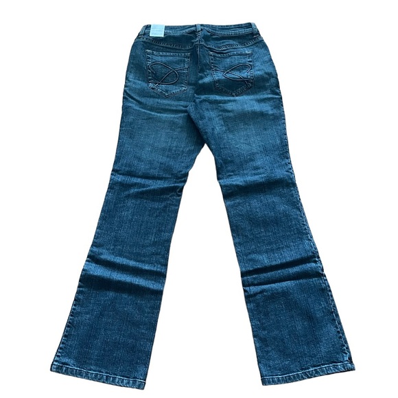 New Chico’s Platinum Finish Premium Fit Wide Leg Jeans Size 0 - Picture 3 of 8